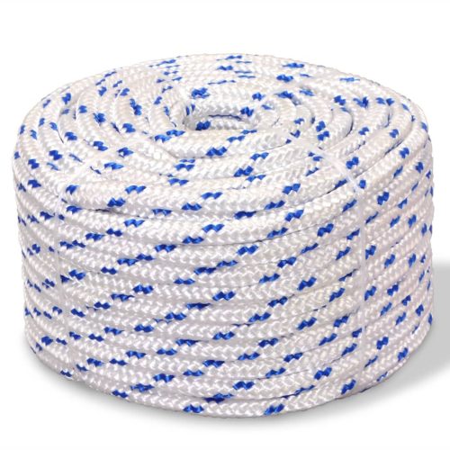 Marine Rope Polypropylene – 6 mm 100 m, White and Blue