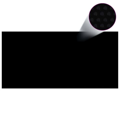 Floating Rectangular PE Solar Pool Film – 450×220 cm, Black