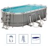 Bestway Power Steel Swimming Pool Set Oval 549x274x122cm