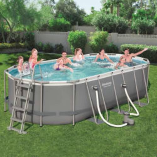 Bestway Power Steel Swimming Pool Set Oval 549x274x122cm