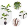 90cm 2-Trunk Artificial Natural Green Split-Leaf Philodendron Tree Fake Tropical Indoor Plant Home Office Décor – 1