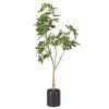 Artificial Natural Green Schefflera Dwarf Umbrella Tree Fake Tropical Indoor Plant Home Office Decor