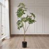 Artificial Natural Green Schefflera Dwarf Umbrella Tree Fake Tropical Indoor Plant Home Office Decor