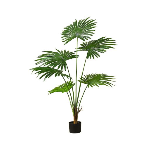 Artificial Natural Green Fan Palm Tree Fake Tropical Indoor Plant Home Office Decor