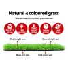 Artificial Grass Synthetic Fake Turf Plants Plastic Lawn Olive