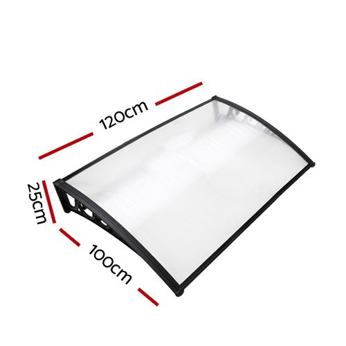 DIY Window Door Awning Cover – 1×1.2 m, Transparent