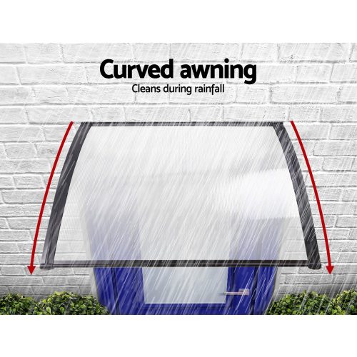 DIY Window Door Awning Cover – 1×1.2 m, Transparent