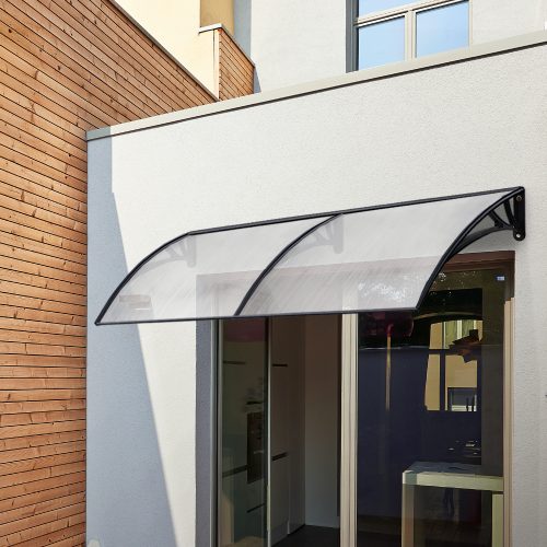 DIY Window Door Awning Shade – 1×2 m, Transparent