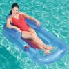 Pool Float Inflatable Lounge Seat Pillow Bed Cup Holder