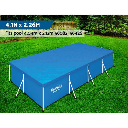 Pool Cover Fits 4.04×2.12m Above Ground Swimming Pool PE Blanket