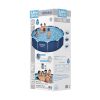 Swimming Pool 366x76cm Steel Frame Round Above Ground Pools w/ Filter Pump 6473L