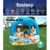 Kids Pool 140x140x114cm Inflatable Swimming w/ Canopy Play Pools 265L