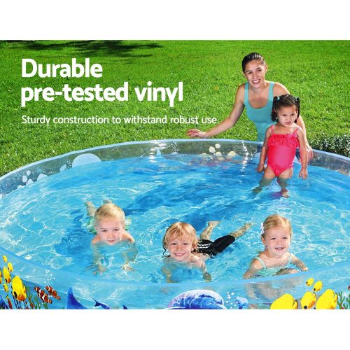 Kids Pool 244x46cm Round Above Ground Rigid Swimming Pools Undersea 2074L