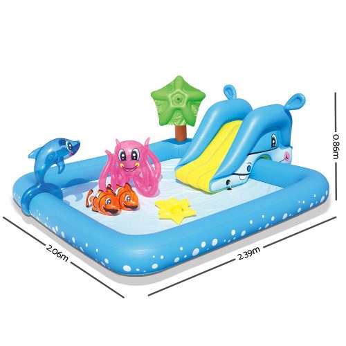 Kids Pool 239x206x86cm Inflatable Above Ground Swimming Play Pools 308L