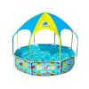 Kids Pool 244x51cm Steel Frame Swimming Play Pools Canopy 1688L