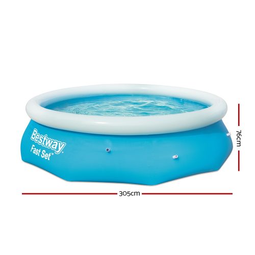 Swimming Pool 305x76cm Above Ground Round Inflatable Pools 3800L