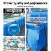 Swimming Pool 300x201x66cm Steel Frame Above Ground Pools w/ Filter Pump 3300L
