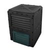 290L Compost Bin Food WasRecycling Composter Kitchen Garden Composting – Black