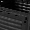 290L Compost Bin Food WasRecycling Composter Kitchen Garden Composting – Black