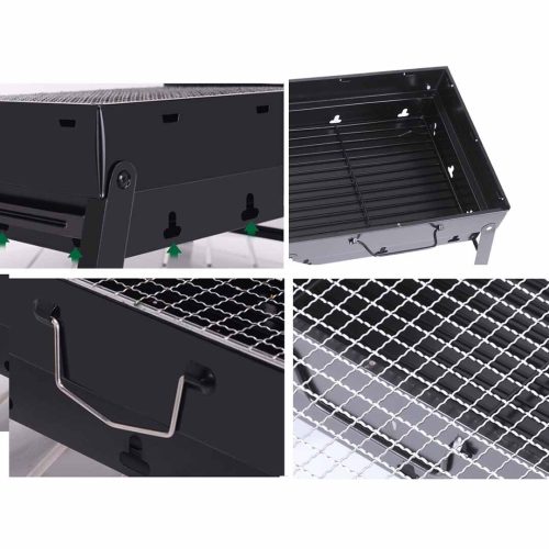 Portable Mini Folding Thick Box-type Charcoal Grill for Outdoor BBQ Camping – 1