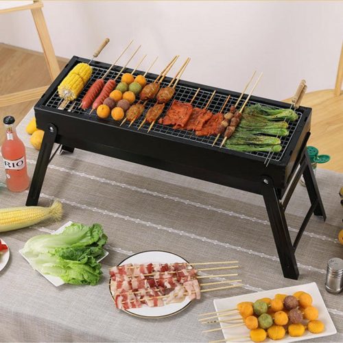 60cm Portable Folding Thick Box-type Charcoal Grill for Outdoor BBQ Camping – 1