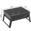 43cm Portable Folding Thick Box-type Charcoal Grill for Outdoor BBQ Camping – 1