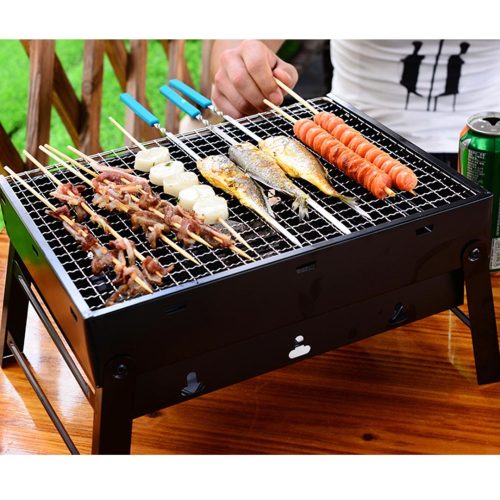 43cm Portable Folding Thick Box-type Charcoal Grill for Outdoor BBQ Camping – 1