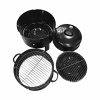 3 In 1 Barbecue Smoker Outdoor Charcoal BBQ Grill Camping Picnic Fishing – 1