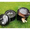 3 In 1 Barbecue Smoker Outdoor Charcoal BBQ Grill Camping Picnic Fishing – 1