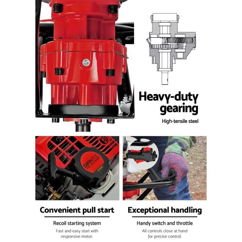 92CC Petrol Post Hole Digger Drill Borer Fence Extension Auger Bits – AUG300
