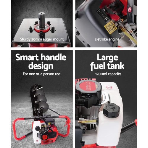 Post Hole Digger Diggers Petrol Complete – Kit