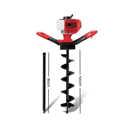 Post Hole Digger Only 66CC Petrol Motor Drill Borer Fence Auger Bits – AUG200