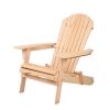 Outdoor Chairs Furniture Beach Chair Lounge Wooden Adirondack Garden Patio – 1