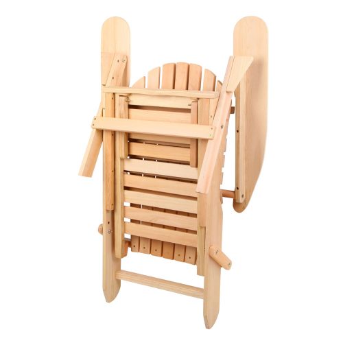 3 Piece Outdoor Beach Chair and Table Set – Natural