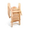 3 Piece Outdoor Beach Chair and Table Set – Natural