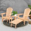 3 Piece Outdoor Beach Chair and Table Set – Natural