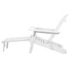 3 Piece Outdoor Beach Chair and Table Set – White