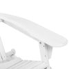 3 Piece Outdoor Beach Chair and Table Set – White