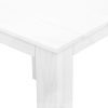 3 Piece Outdoor Beach Chair and Table Set – White
