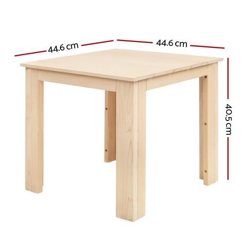 Wooden Outdoor Side Beach Table – Natural