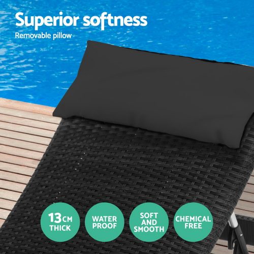 Outdoor Wicker Sun Lounge