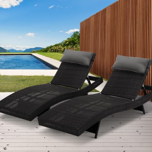 Outdoor Wicker Sun Lounge