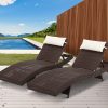 Outdoor Wicker Sun Lounge