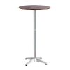 Outdoor Bistro Set Bar Table Stools Adjustable Aluminium Cafe Wood – 1