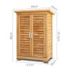 Portable Wooden Garden Storage Cabinet