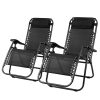 Zero Gravity Recliner Chairs Outdoor Sun Lounge Beach Chair Camping