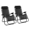 Zero Gravity Recliner Chairs Outdoor Sun Lounge Beach Chair Camping