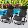 Zero Gravity Recliner Chairs Outdoor Sun Lounge Beach Chair Camping