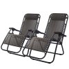 Zero Gravity Recliner Chairs Outdoor Sun Lounge Beach Chair Camping
