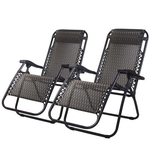 Zero Gravity Recliner Chairs Outdoor Sun Lounge Beach Chair Camping